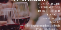 Ankündigung Weinfest SV Irlbach 2024